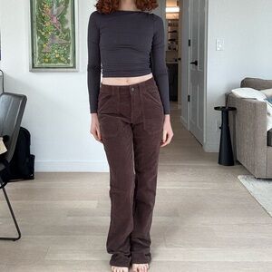 BROWN FLARE CORDUROYS